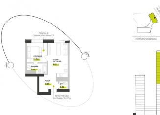 Продам 1-ком. квартиру, 45 м2, Самара, Октябрьский район