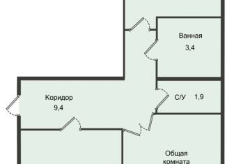 Продается 2-ком. квартира, 58.4 м2, городской округ Чехов, Октябрьская улица