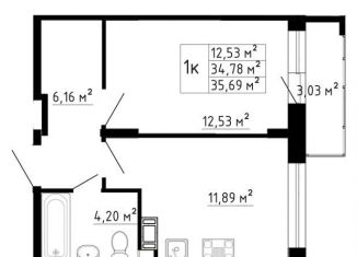 Продается 1-ком. квартира, 35 м2, Ленинградская область, Рождественская улица, 2