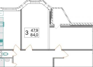 Продается трехкомнатная квартира, 84 м2, Ярославль, Фрунзенский район