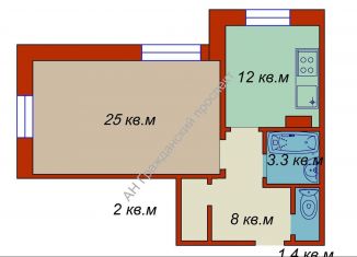 Продажа 1-комнатной квартиры, 51.3 м2, Ленинградская область, улица Чекалова, 47