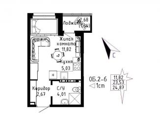 Продаю квартиру студию, 24.9 м2, Екатеринбург, Рощинская улица, 57