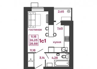 Продажа 1-ком. квартиры, 28.9 м2, Пензенская область