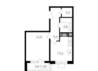 Продаю однокомнатную квартиру, 38.2 м2, Москва