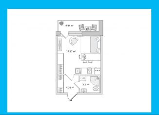 Продажа квартиры студии, 24.3 м2, Санкт-Петербург