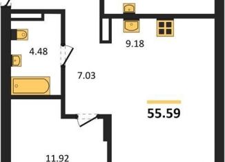 Продам 1-комнатную квартиру, 55.6 м2, Новосибирск, метро Заельцовская, Кедровая улица, с45к1