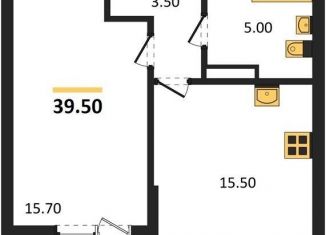 Продам однокомнатную квартиру, 39.5 м2, Новосибирск, метро Заельцовская, Тайгинская улица, 3