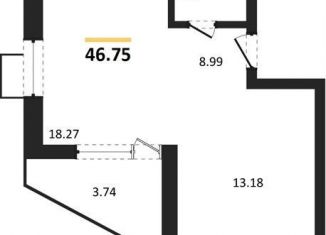 Продается 2-ком. квартира, 46.8 м2, Воронеж, Железнодорожный район, набережная Чуева, 7