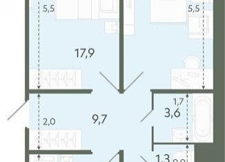 Продаю 3-ком. квартиру, 80 м2, Новосибирск, метро Площадь Маркса, Спортивная улица, 37