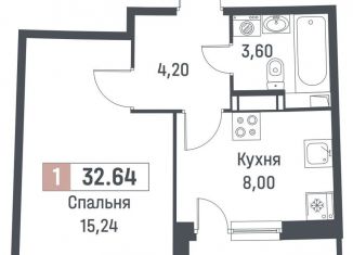 Продается 1-ком. квартира, 31 м2, Ленинградская область