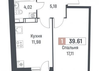 Продается 1-ком. квартира, 38.3 м2, Ленинградская область, проспект Авиаторов Балтики, 29к2