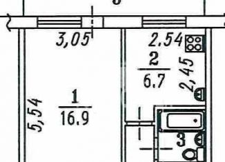 Продам 1-комнатную квартиру, 31 м2, Омск, улица Бережного, 3А, Кировский округ