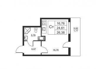Продажа квартиры студии, 26.4 м2, Ленинградская область