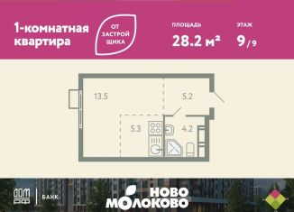 Продажа квартиры студии, 28.2 м2, село Молоково, жилой комплекс Ново-Молоково, 13