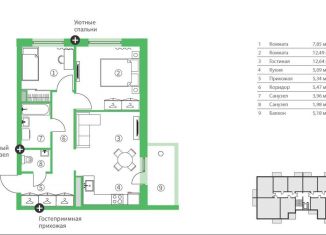 Продам 3-комнатную квартиру, 60 м2, Карелия