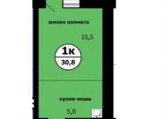 Продается квартира студия, 30.8 м2, Красноярский край, Вишнёвая улица