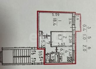 2-ком. квартира на продажу, 41.8 м2, Санкт-Петербург, улица Партизана Германа, 28, муниципальный округ Урицк