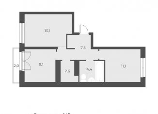 Продается 2-комнатная квартира, 47.9 м2, Новосибирск, улица Дунаевского, 14/1