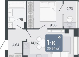 Продается 1-комнатная квартира, 35.8 м2, Свердловская область