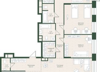 Продается квартира свободная планировка, 129.3 м2, Казань, Ново-Савиновский район