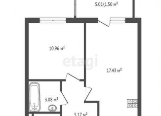 Продается однокомнатная квартира, 38.1 м2, Санкт-Петербург, Приморский район