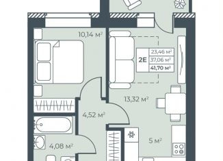 Продается двухкомнатная квартира, 41.7 м2, Выкса