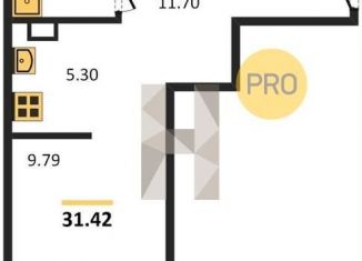 Продам однокомнатную квартиру, 31.4 м2, Ростовская область, улица 23-я Линия, 54с12