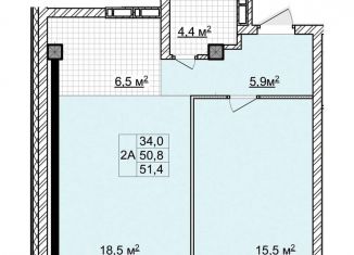 Продажа 2-ком. квартиры, 51.4 м2, Томская область, улица Владимира Высоцкого, 8Д