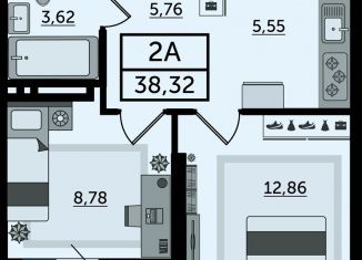 Продаю 2-комнатную квартиру, 38.3 м2, Ростов-на-Дону