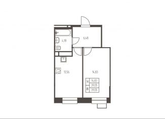 Продажа 1-комнатной квартиры, 39.1 м2, Ивантеевка