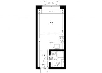 Квартира на продажу студия, 19.2 м2, посёлок Ильинское-Усово, Заповедная улица, 9, ЖК Ильинские Луга