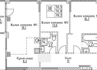 Продается 2-комнатная квартира, 76.8 м2, Москва, улица Миклухо-Маклая, вл23, метро Университет дружбы народов