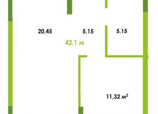 Продам 1-комнатную квартиру, 42.1 м2, Астраханская область