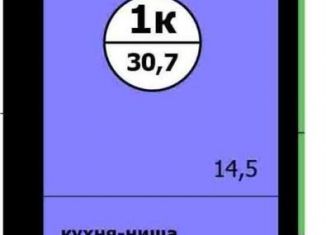 Продаю квартиру студию, 30.7 м2, Красноярский край, Вишнёвая улица