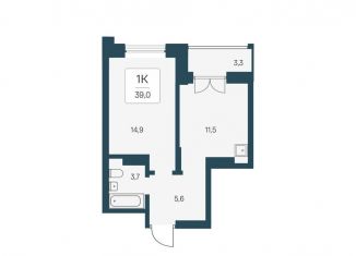 Продаю 1-ком. квартиру, 39 м2, Новосибирск, улица Брестская Горка