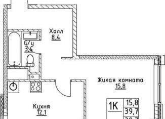 Продается 1-комнатная квартира, 39.7 м2, Москва, улица Миклухо-Маклая, вл23, метро Университет дружбы народов