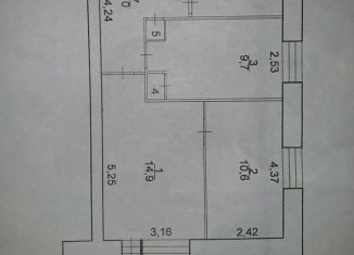 Трехкомнатная квартира на продажу, 52 м2, Карелия, улица Островского, 54