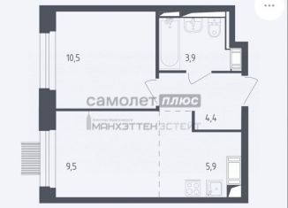 Продается 2-комнатная квартира, 34.2 м2, Московская область, 1-й Стрелковый переулок, 1