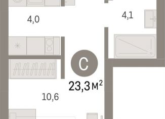 Продажа квартиры студии, 23.3 м2, Екатеринбург, метро Уралмаш, Механический переулок, 9