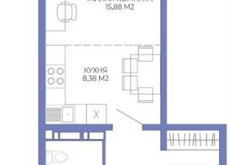 Продажа квартиры студии, 37 м2, Пенза