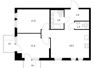 Продам 2-комнатную квартиру, 53.4 м2, Владивосток, Архангельская улица, 23к1