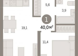 Продаю 1-ком. квартиру, 40 м2, Екатеринбург, Орджоникидзевский район, Механический переулок, 9