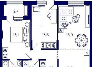 Продажа квартиры со свободной планировкой, 71.2 м2, Уфа, Октябрьский район, улица Энтузиастов, 7