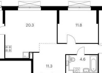 Продаю 3-комнатную квартиру, 86.2 м2, Казань, Советский район, жилой комплекс Сиберово, 1