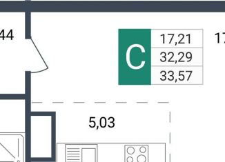 Продам квартиру студию, 33.6 м2, Забайкальский край, улица Бабушкина, 42Б