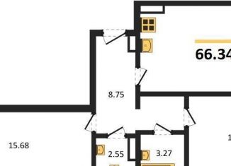 Продаю 2-комнатную квартиру, 66.3 м2, Воронежская область