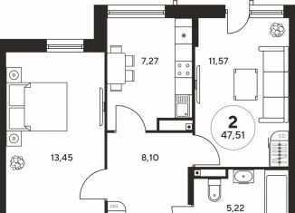 Продам двухкомнатную квартиру, 48 м2, Ростов-на-Дону