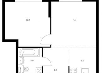 Продам 1-комнатную квартиру, 41.1 м2, Казань, Советский район, жилой комплекс Сиберово, 1