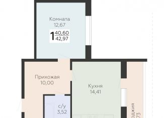 Продажа 1-комнатной квартиры, 43 м2, Самара, 3-й квартал, 8