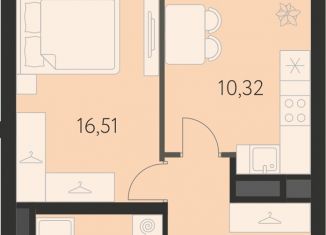 Продаю однокомнатную квартиру, 39.5 м2, Свердловская область, улица Академика Ландау, 43